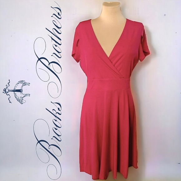 Brooks Brothers Dresses & Skirts - BROOKS BROTHERS a-line faux wrap dress